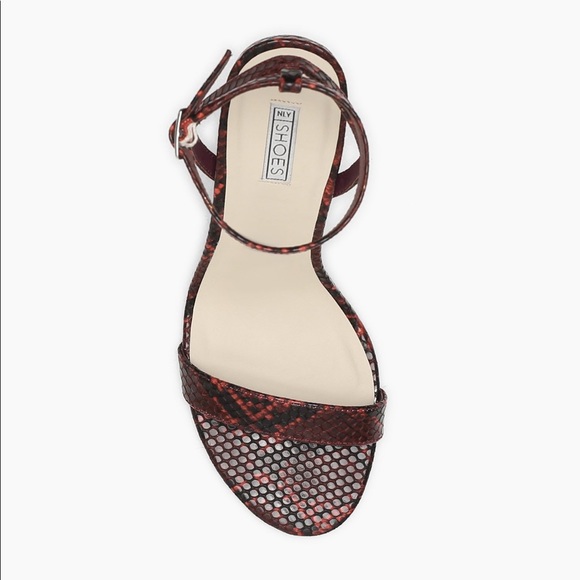 Sexy Ankle Strap Snake Print Sandals 7.5 Euro 38 - Picture 4 of 4